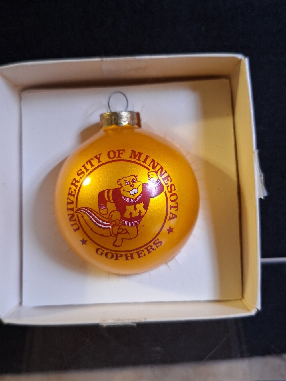 University Of Minnesota Goldy Gopher Mascot Round Ornament 3" Topperscot Spirit